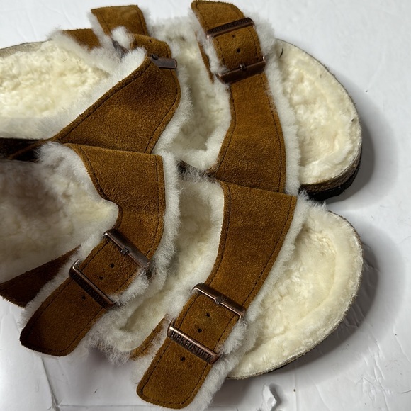Birkenstock Arizona Shearling suede sandals - Picture 12 of 12